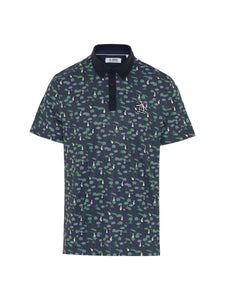 Penguin Pete On The Course Print Polo