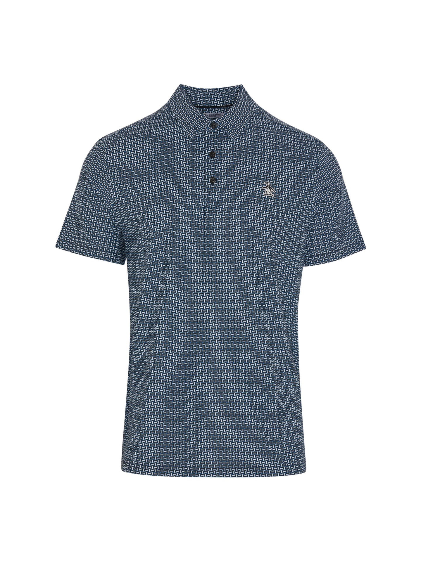 Penguin Geometric Print Polo