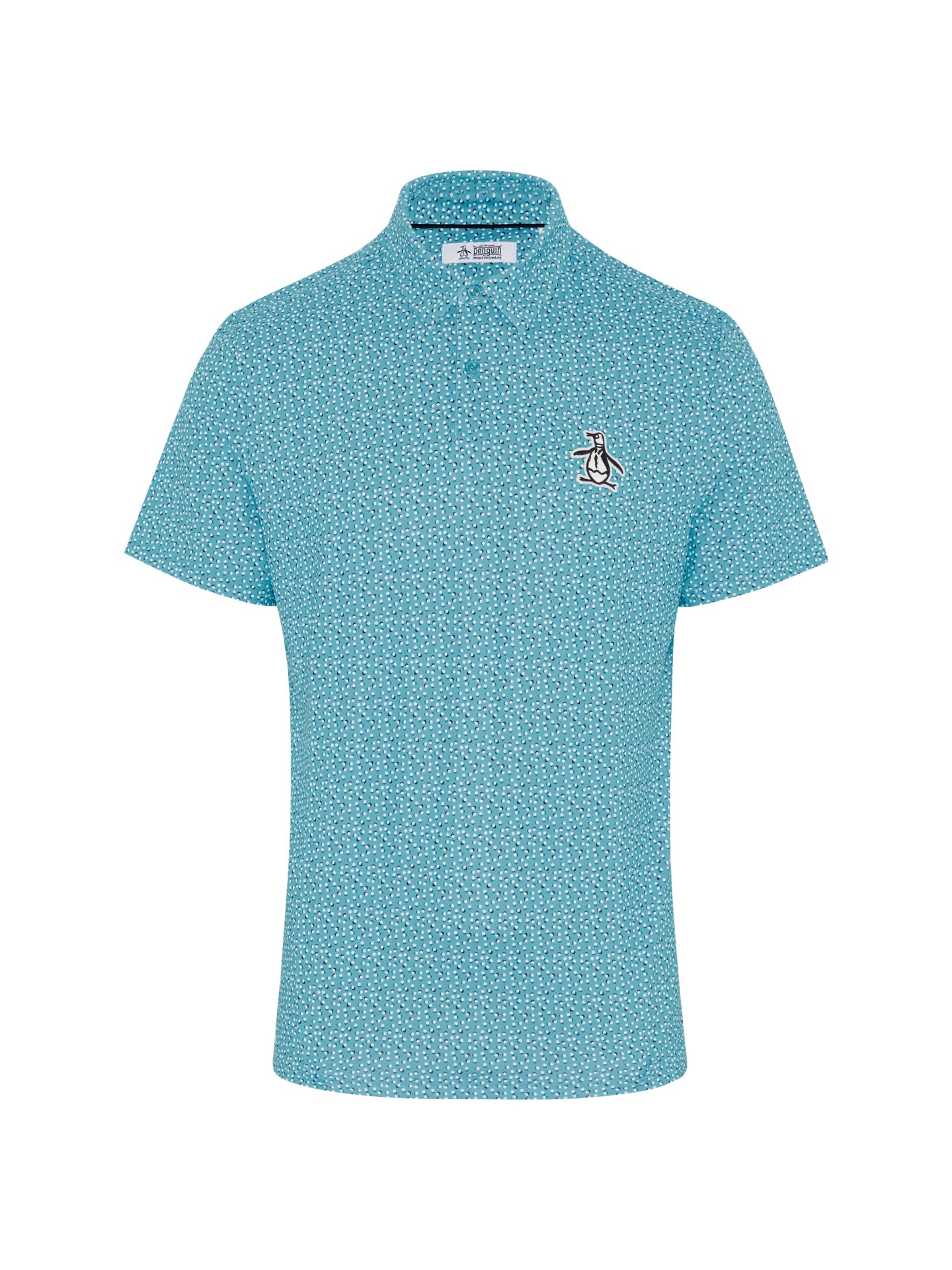 Penguin All Over Golf Ball Print Polo